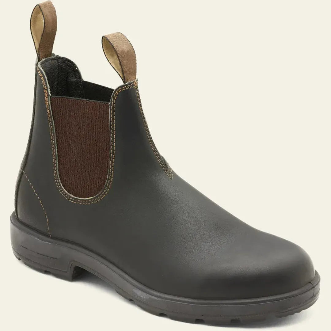 Bottines chelsea homme noires et marron à élastiques latéraux