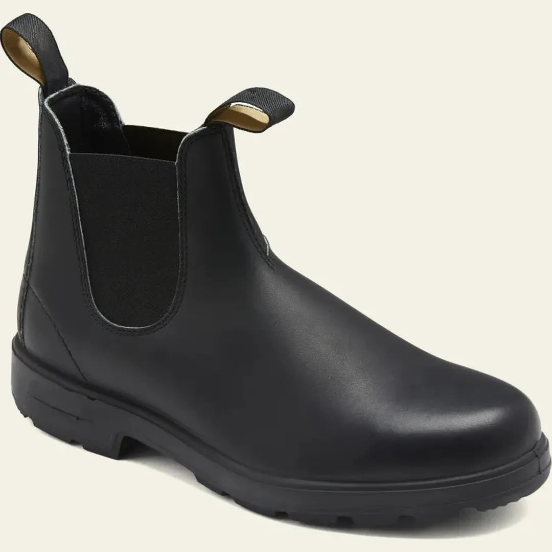 Bottines chelsea homme noires à élastiques latéraux