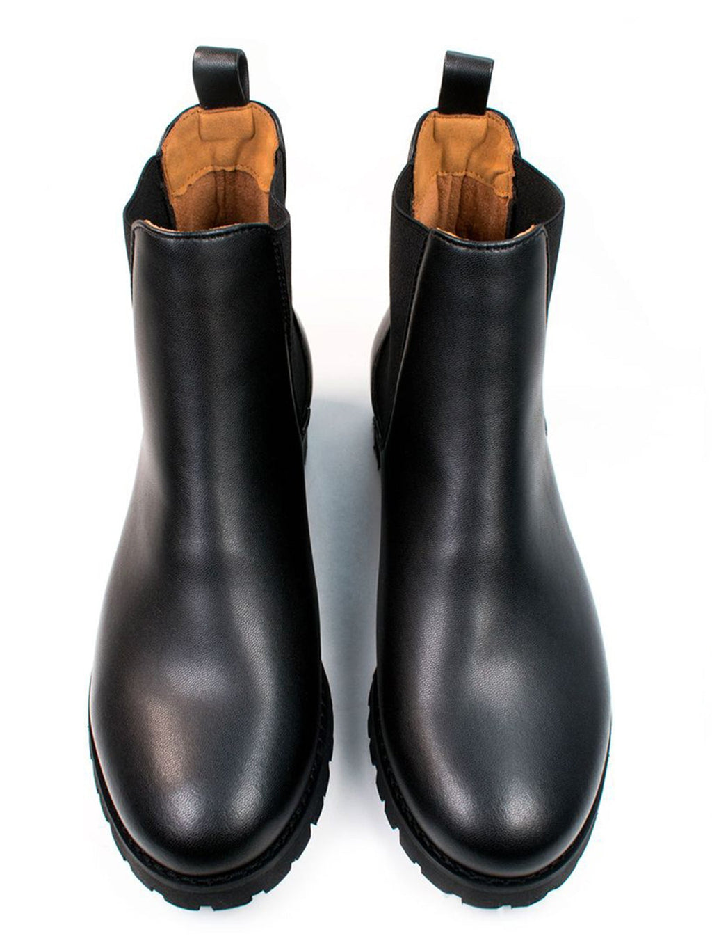 Chelsea boots homme noires à semelle crantée