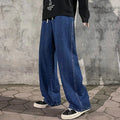 Jean homme bleu foncé coupe droite large