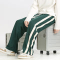 Pantalon de jogging homme vert foncé à bandes latérales